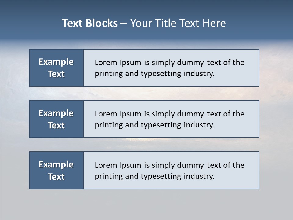 Sky Cloudy Artistic PowerPoint Template