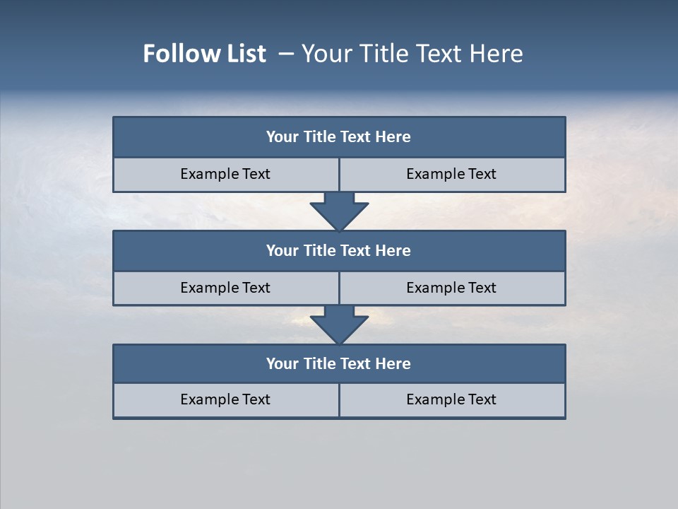Sky Cloudy Artistic PowerPoint Template