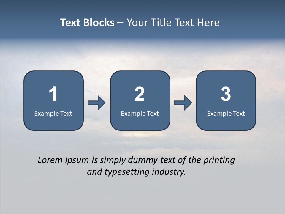 Sky Cloudy Artistic PowerPoint Template