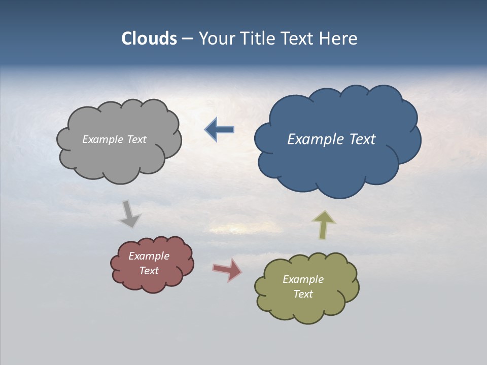 Sky Cloudy Artistic PowerPoint Template