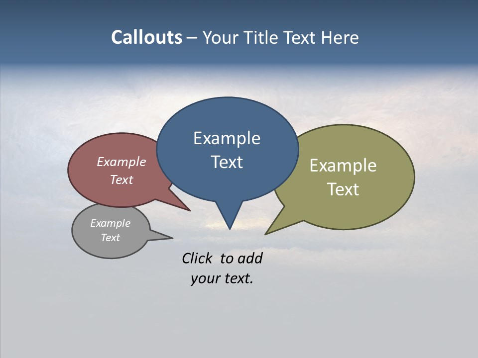 Sky Cloudy Artistic PowerPoint Template