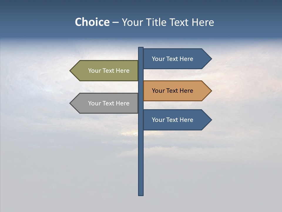 Sky Cloudy Artistic PowerPoint Template