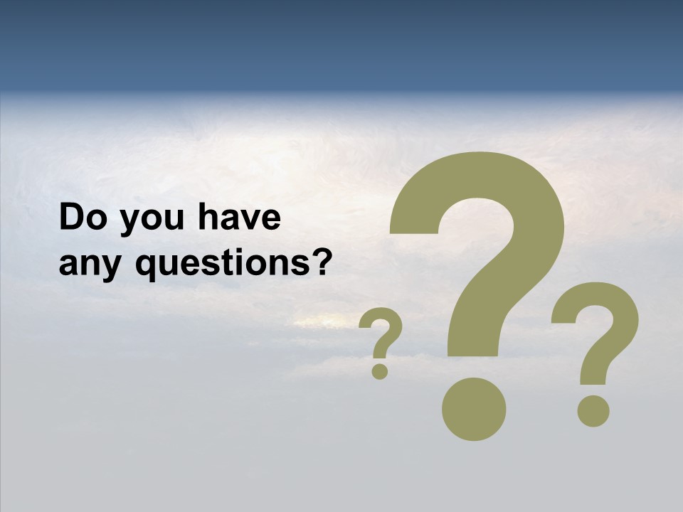 Sky Cloudy Artistic PowerPoint Template