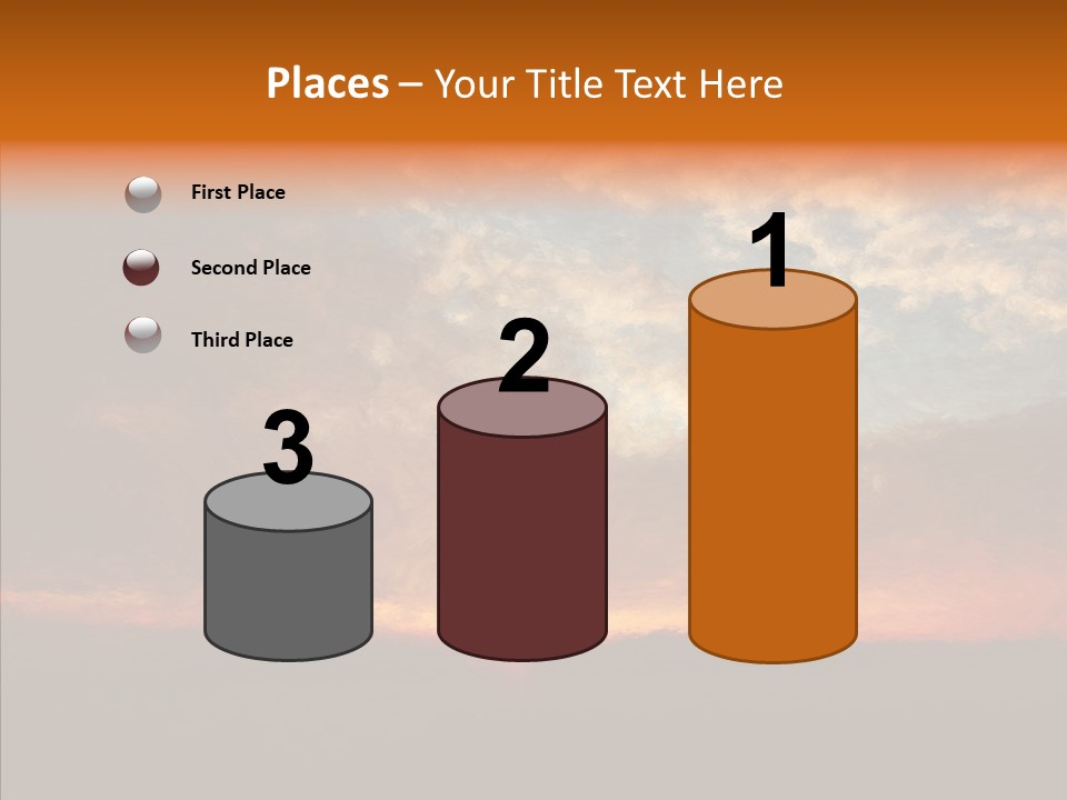 Sun Artwork Dusk PowerPoint Template