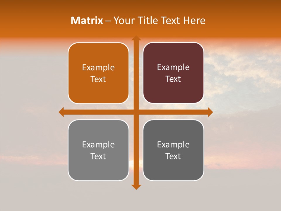 Sun Artwork Dusk PowerPoint Template