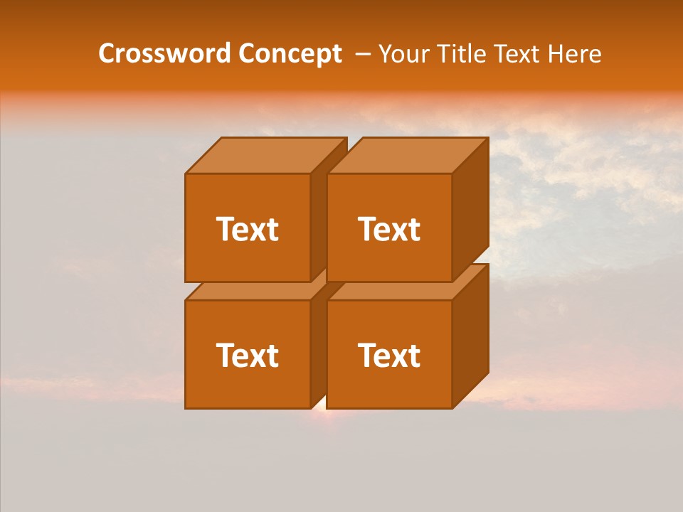 Sun Artwork Dusk PowerPoint Template
