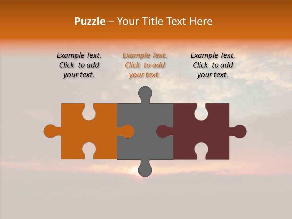 Sun Artwork Dusk PowerPoint Template