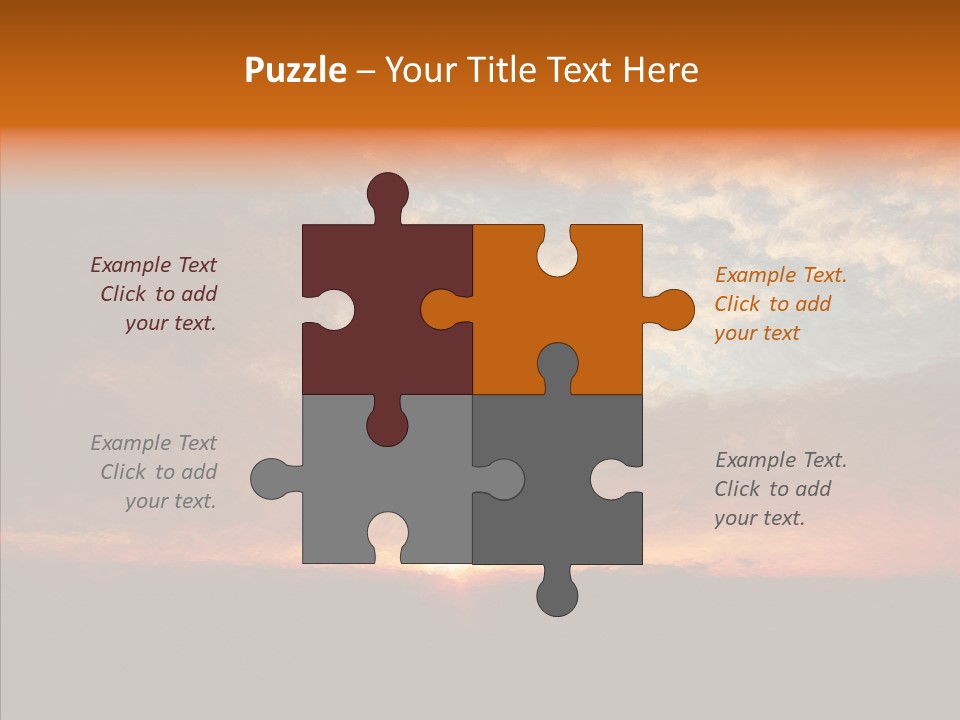 Sun Artwork Dusk PowerPoint Template