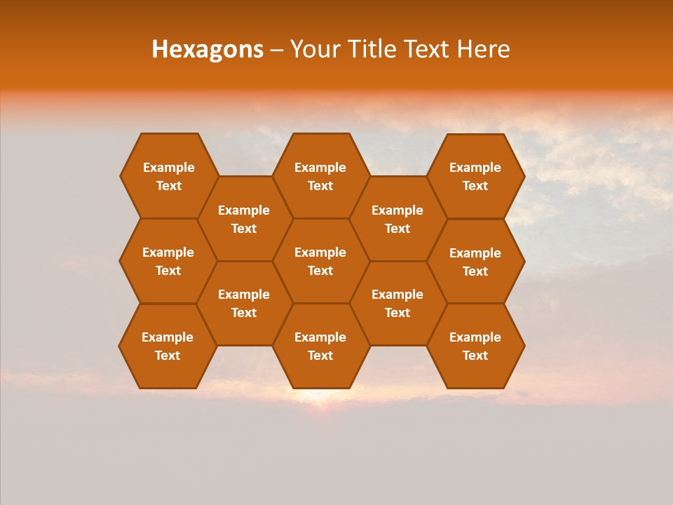 Sun Artwork Dusk PowerPoint Template