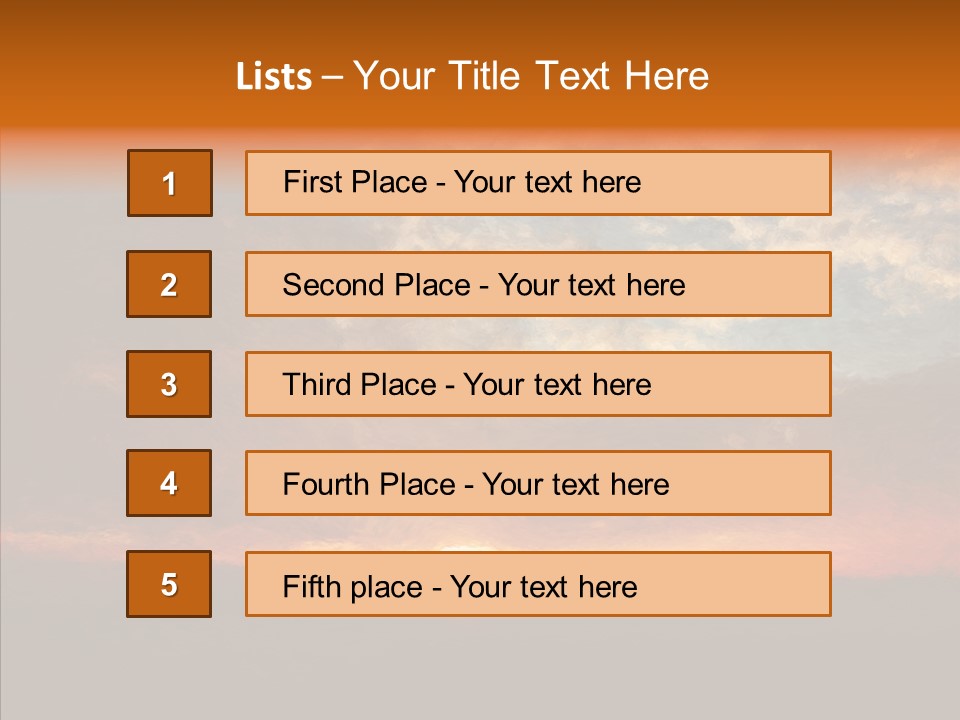 Sun Artwork Dusk PowerPoint Template