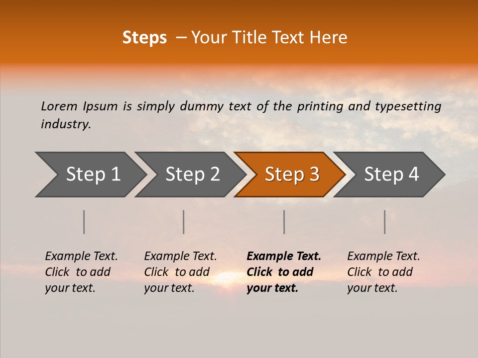Sun Artwork Dusk PowerPoint Template