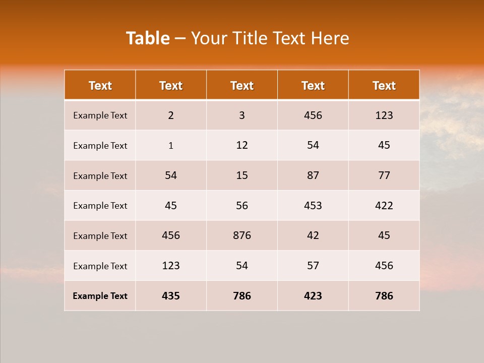 Sun Artwork Dusk PowerPoint Template