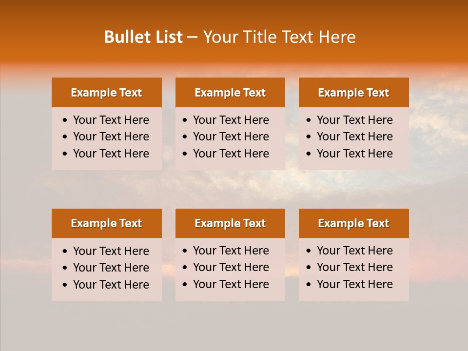 Sun Artwork Dusk PowerPoint Template