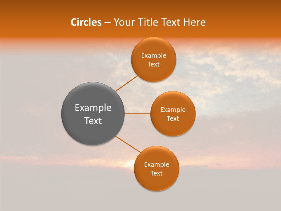 Sun Artwork Dusk PowerPoint Template