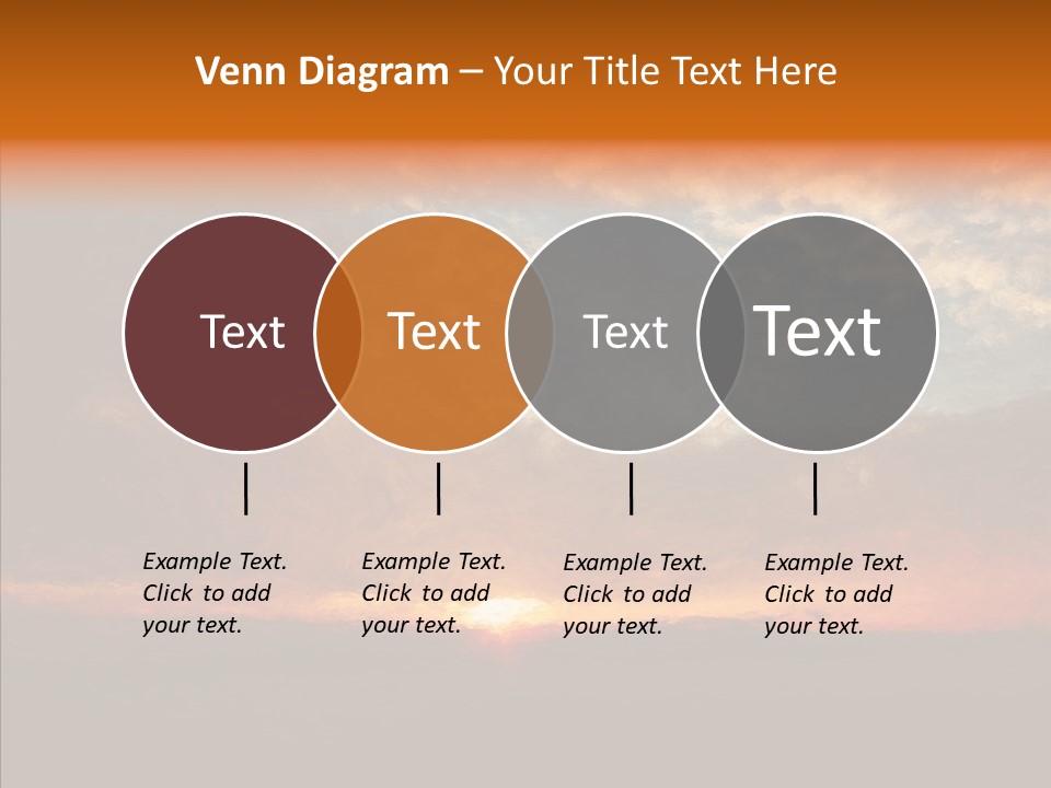 Sun Artwork Dusk PowerPoint Template