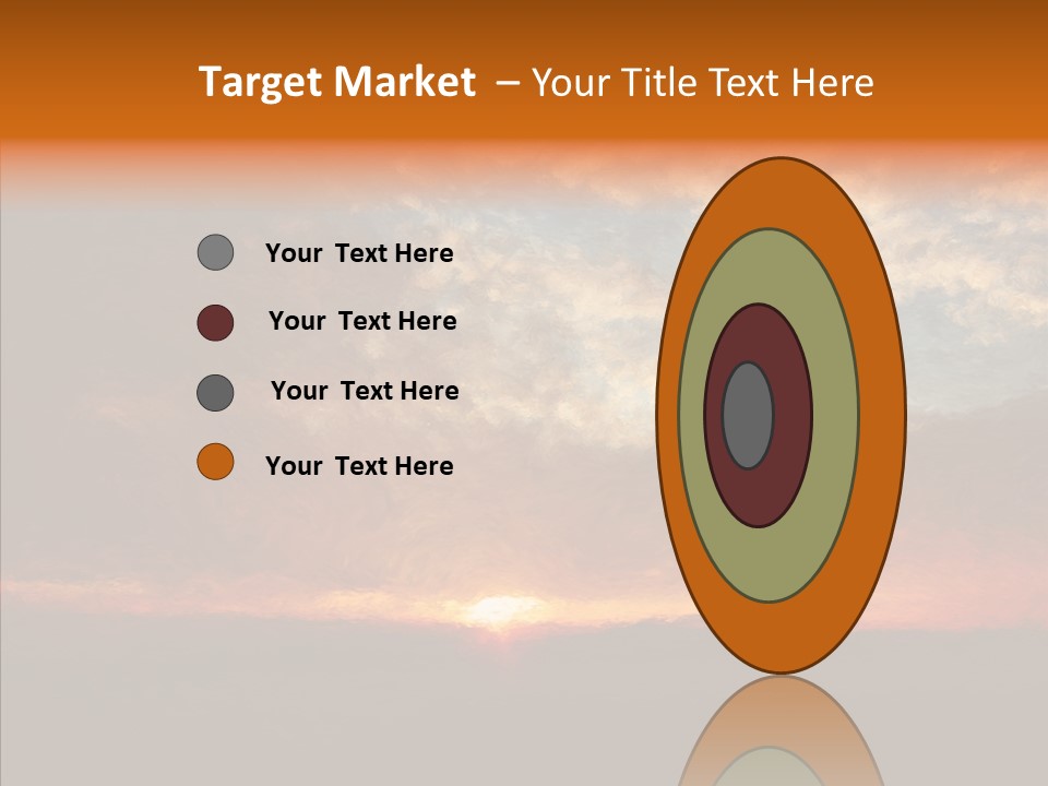 Sun Artwork Dusk PowerPoint Template