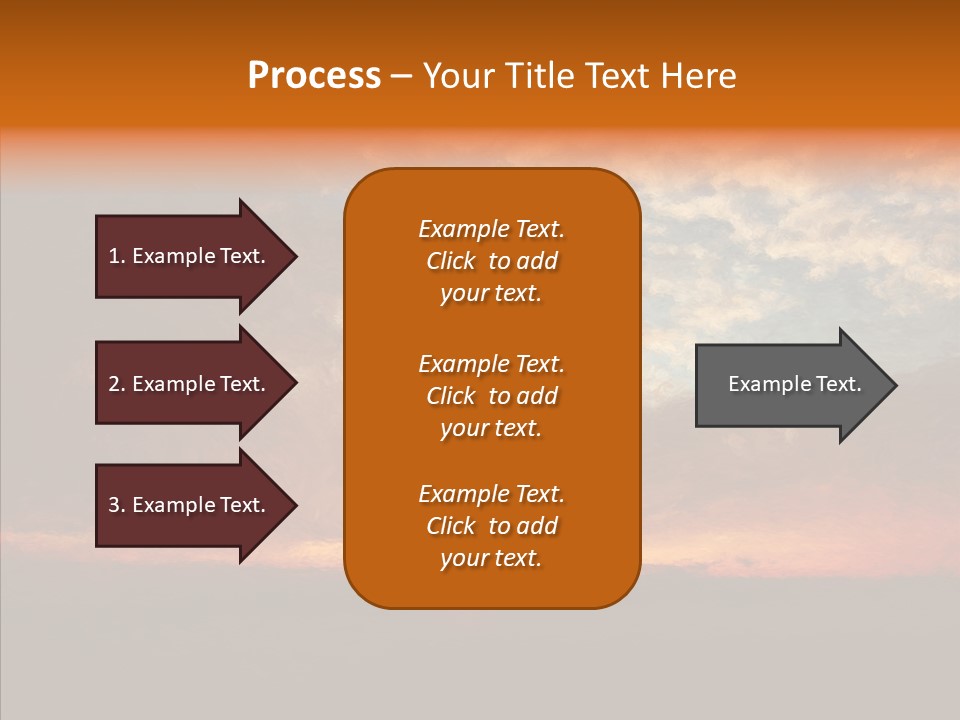 Sun Artwork Dusk PowerPoint Template