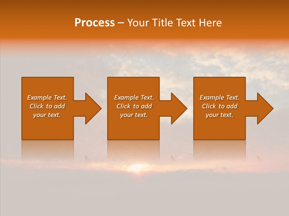 Sun Artwork Dusk PowerPoint Template