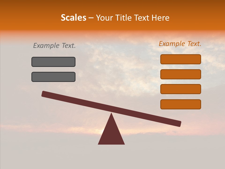 Sun Artwork Dusk PowerPoint Template