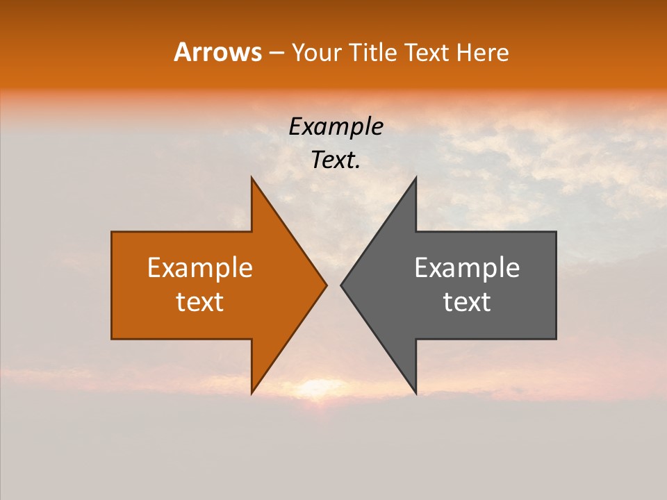 Sun Artwork Dusk PowerPoint Template