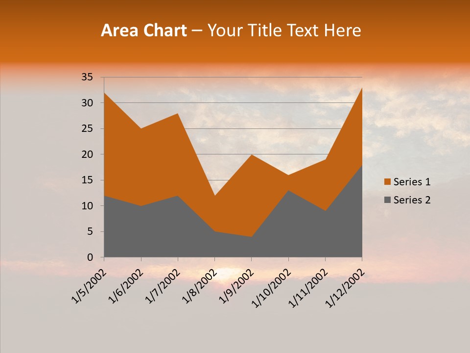 Sun Artwork Dusk PowerPoint Template