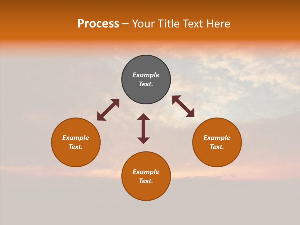 Sun Artwork Dusk PowerPoint Template