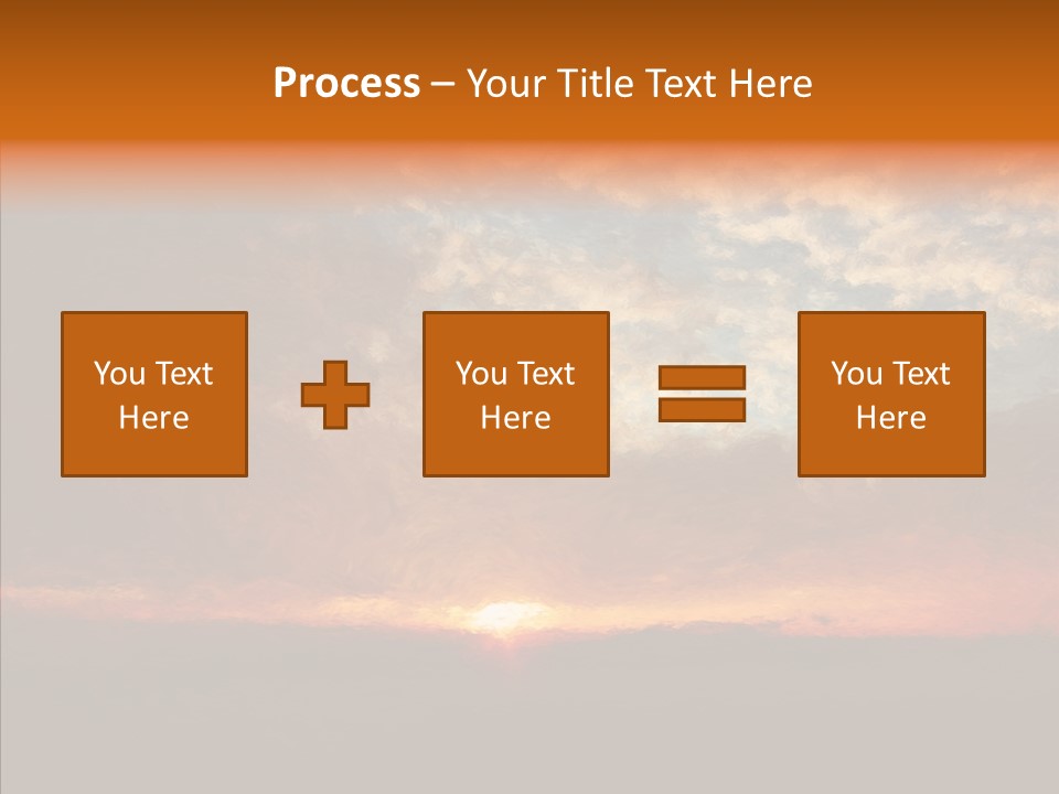 Sun Artwork Dusk PowerPoint Template