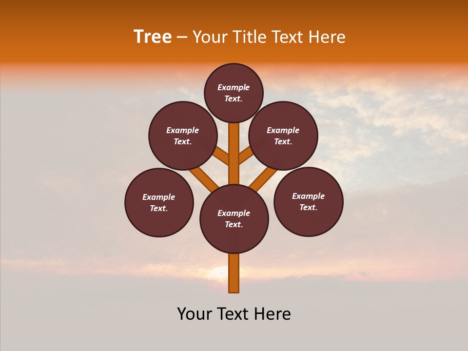 Sun Artwork Dusk PowerPoint Template