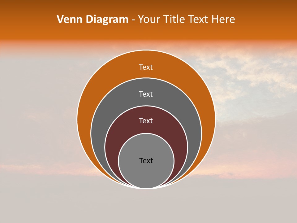 Sun Artwork Dusk PowerPoint Template