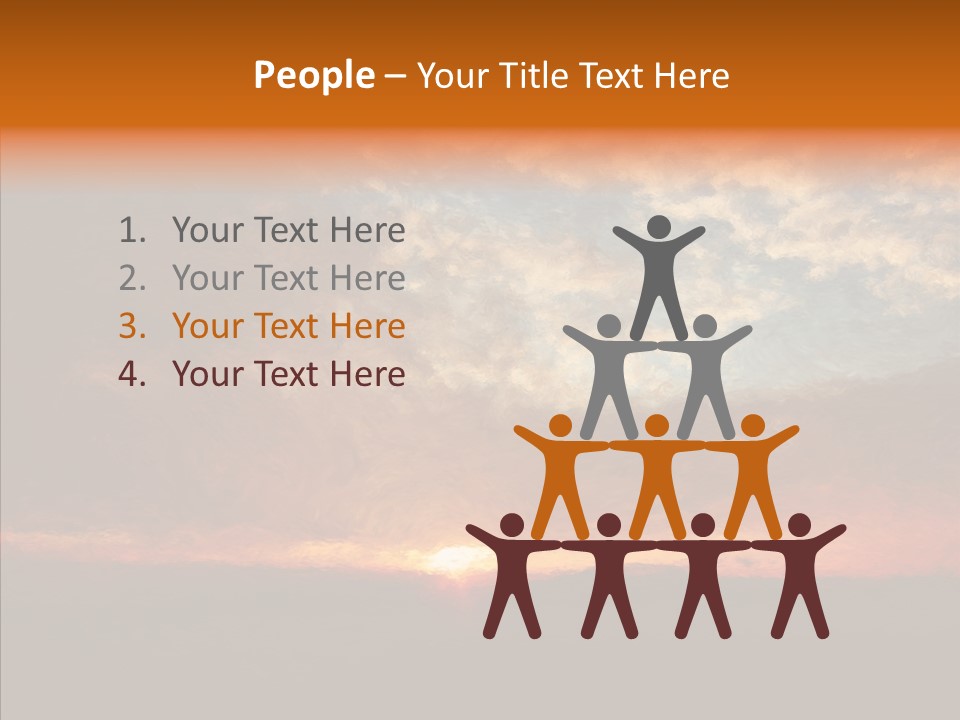 Sun Artwork Dusk PowerPoint Template