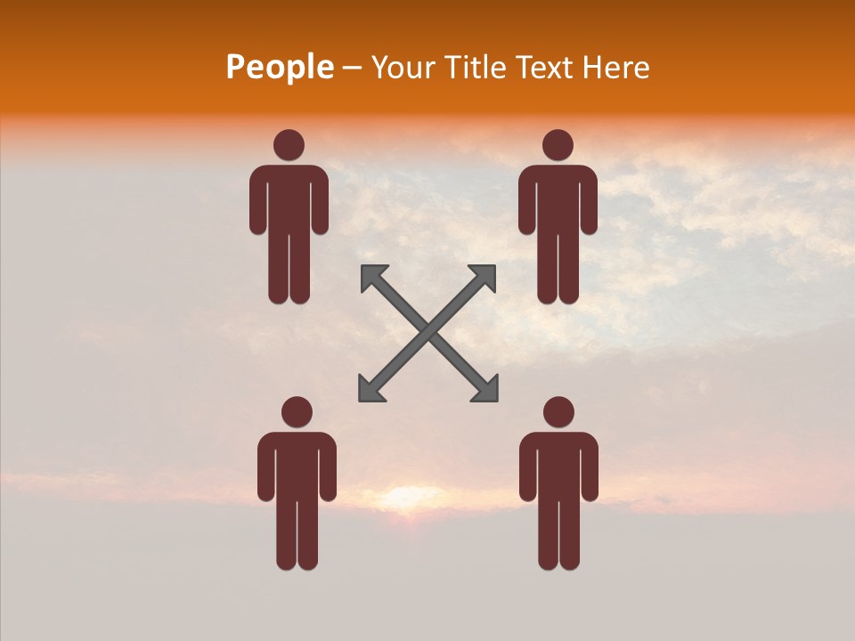 Sun Artwork Dusk PowerPoint Template