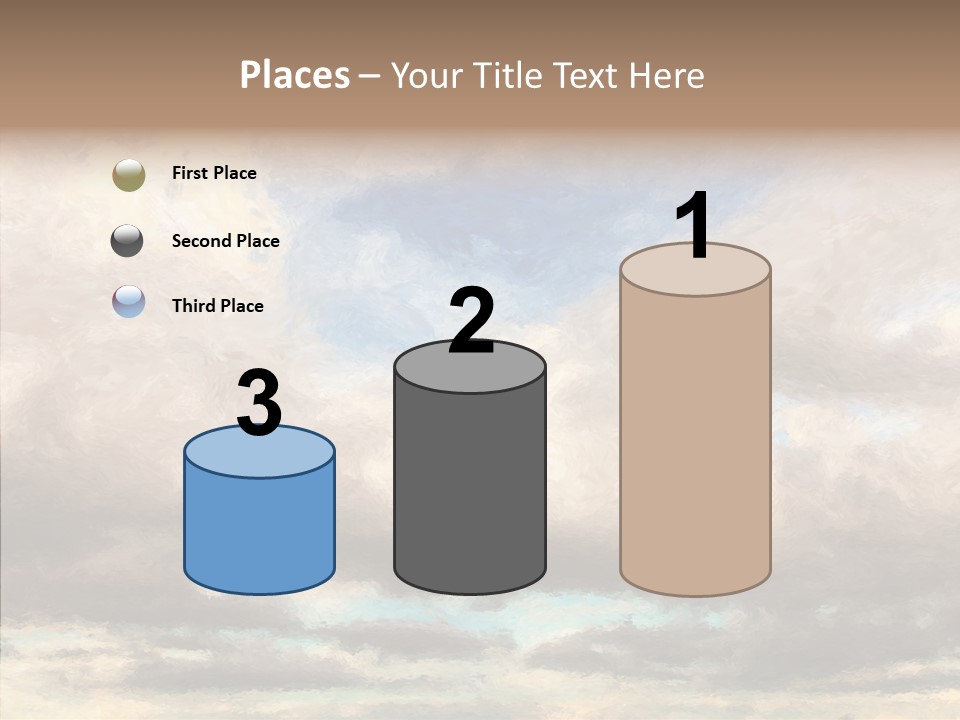 Impressionism Cloudscape Weather PowerPoint Template