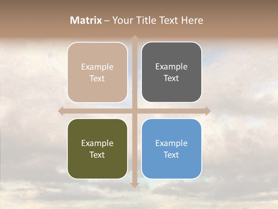 Impressionism Cloudscape Weather PowerPoint Template
