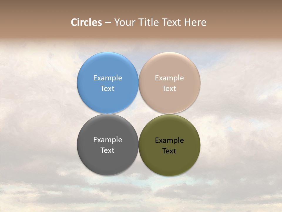 Impressionism Cloudscape Weather PowerPoint Template