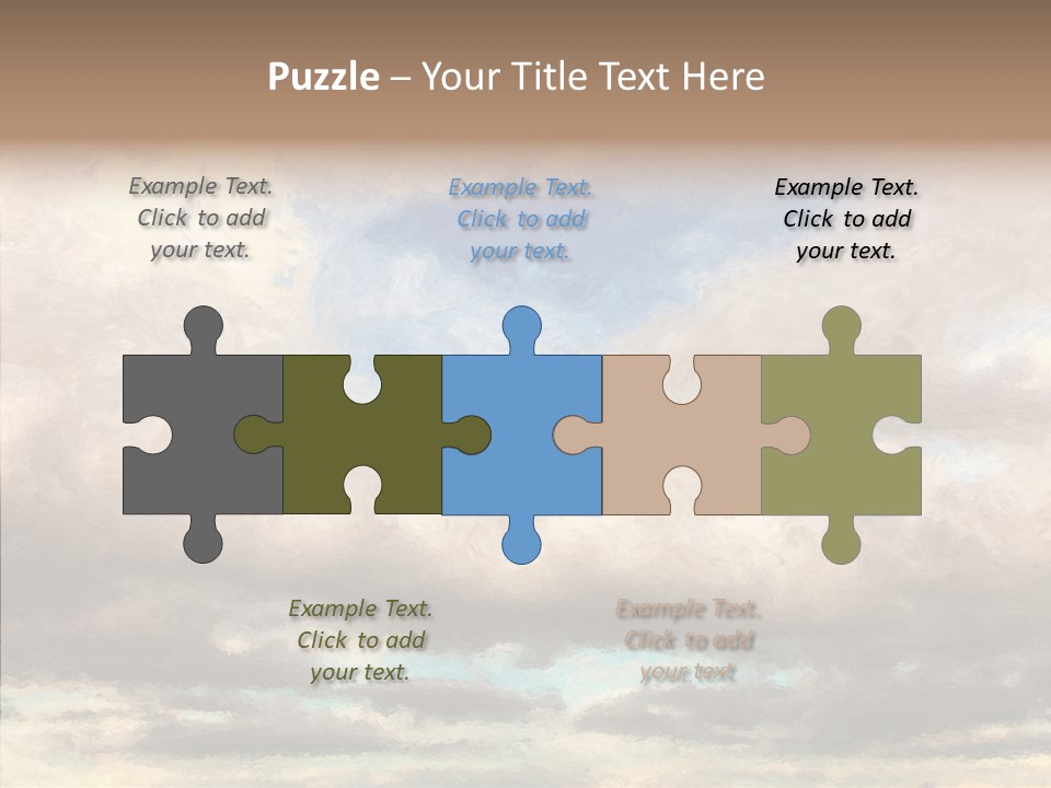 Impressionism Cloudscape Weather PowerPoint Template