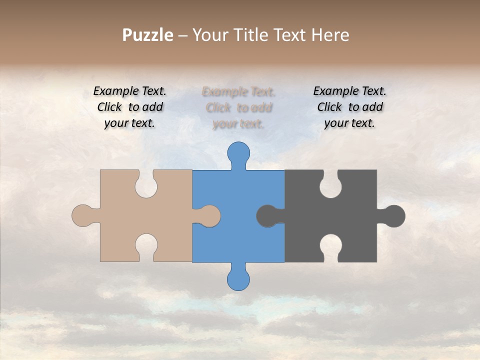 Impressionism Cloudscape Weather PowerPoint Template