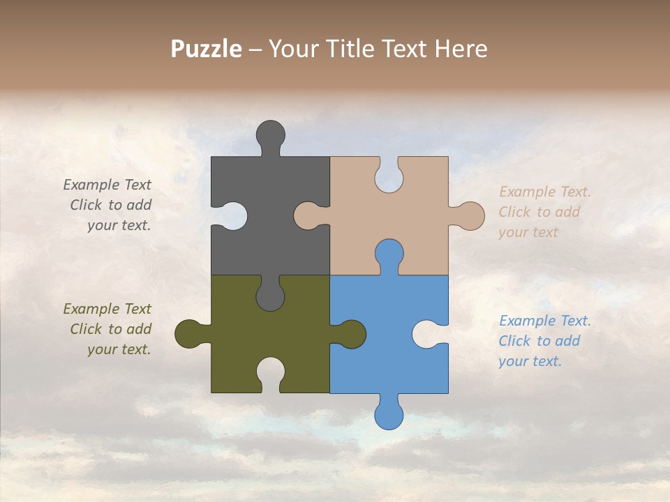 Impressionism Cloudscape Weather PowerPoint Template