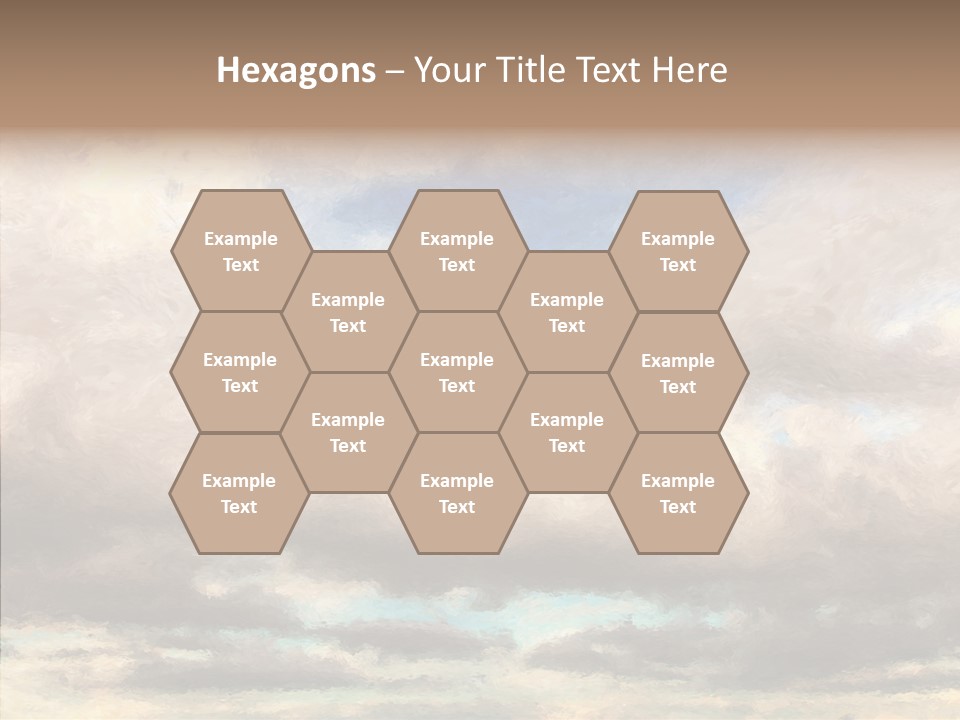 Impressionism Cloudscape Weather PowerPoint Template
