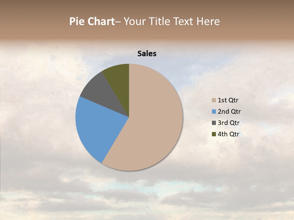 Impressionism Cloudscape Weather PowerPoint Template
