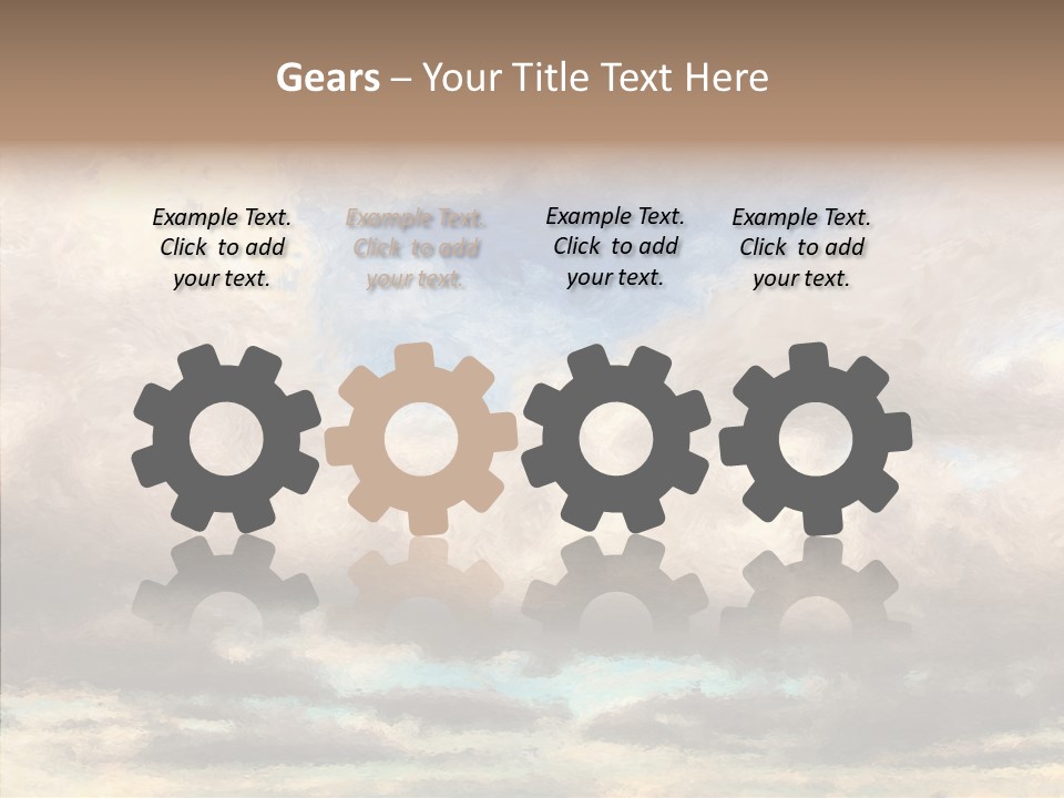 Impressionism Cloudscape Weather PowerPoint Template