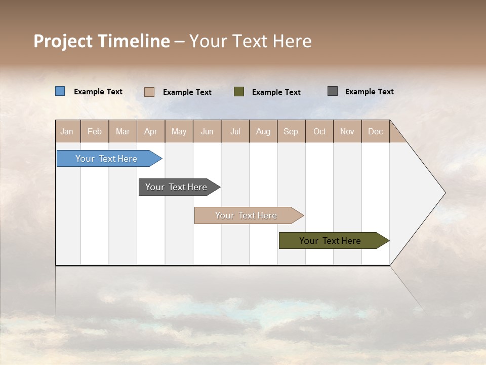 Impressionism Cloudscape Weather PowerPoint Template