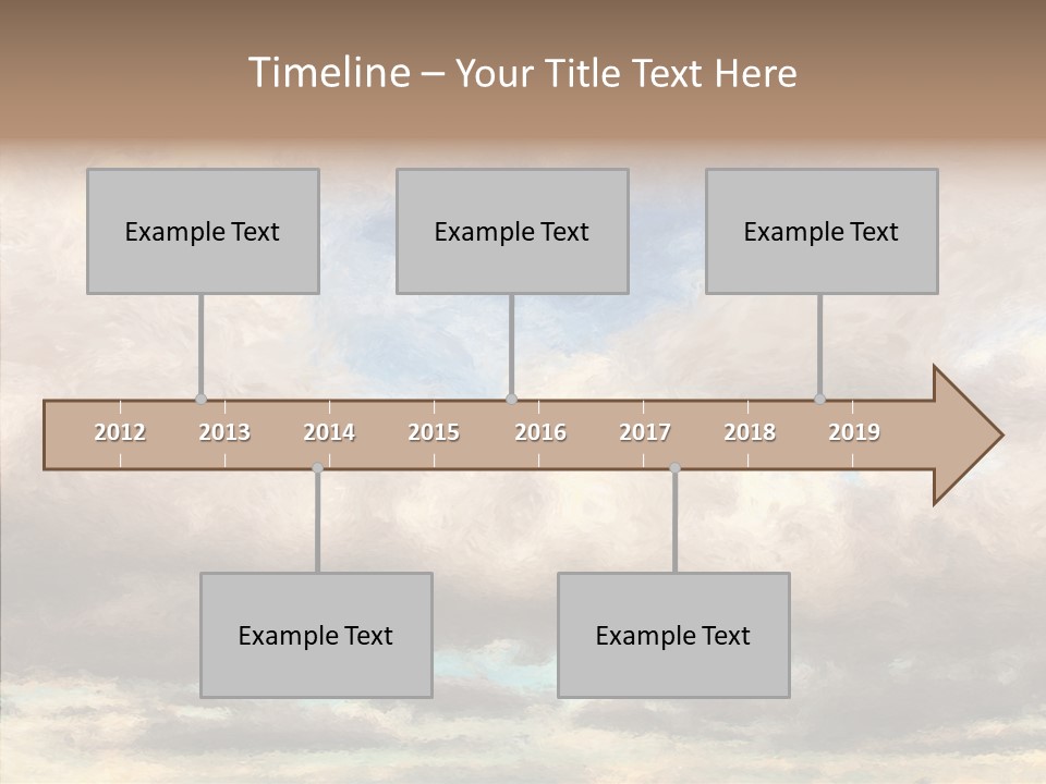 Impressionism Cloudscape Weather PowerPoint Template