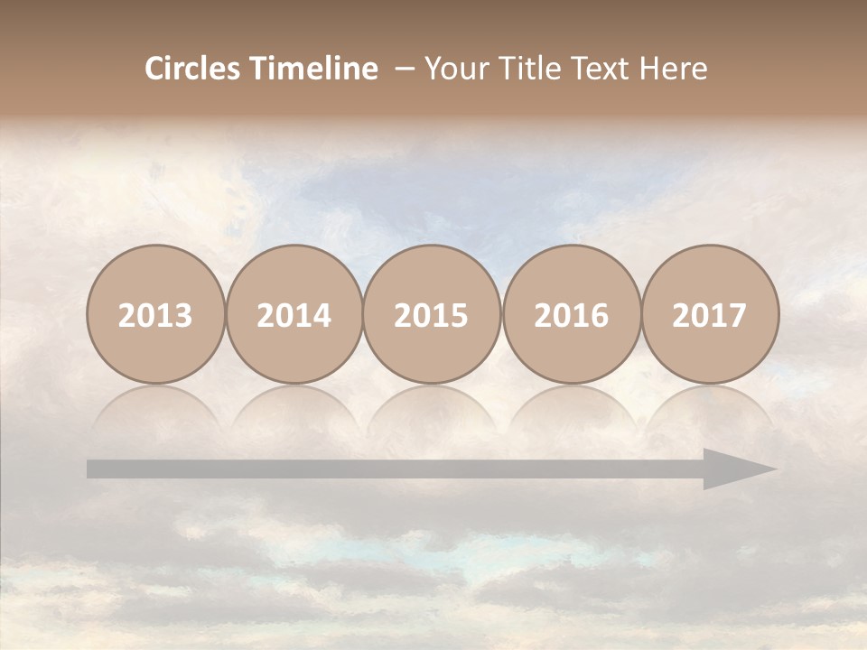 Impressionism Cloudscape Weather PowerPoint Template