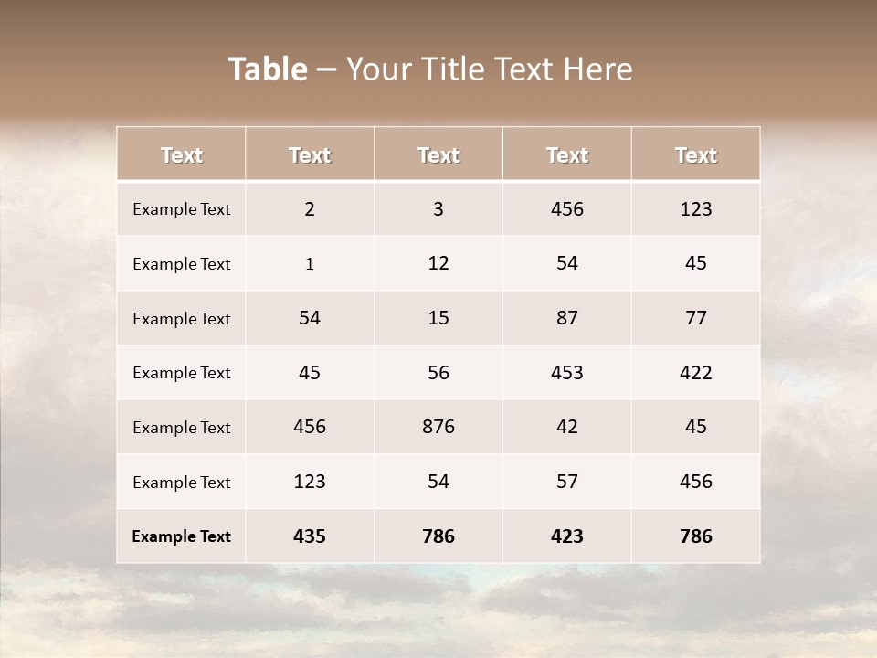 Impressionism Cloudscape Weather PowerPoint Template