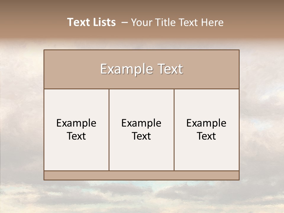 Impressionism Cloudscape Weather PowerPoint Template