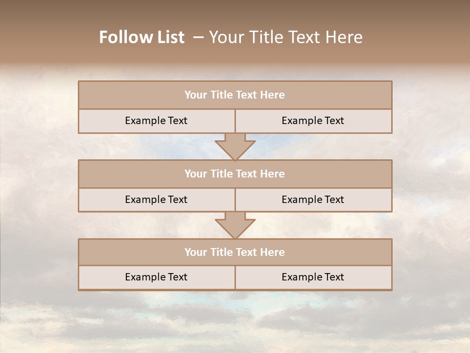 Impressionism Cloudscape Weather PowerPoint Template