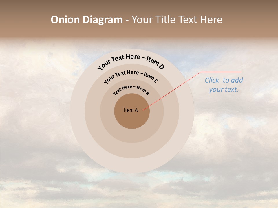 Impressionism Cloudscape Weather PowerPoint Template