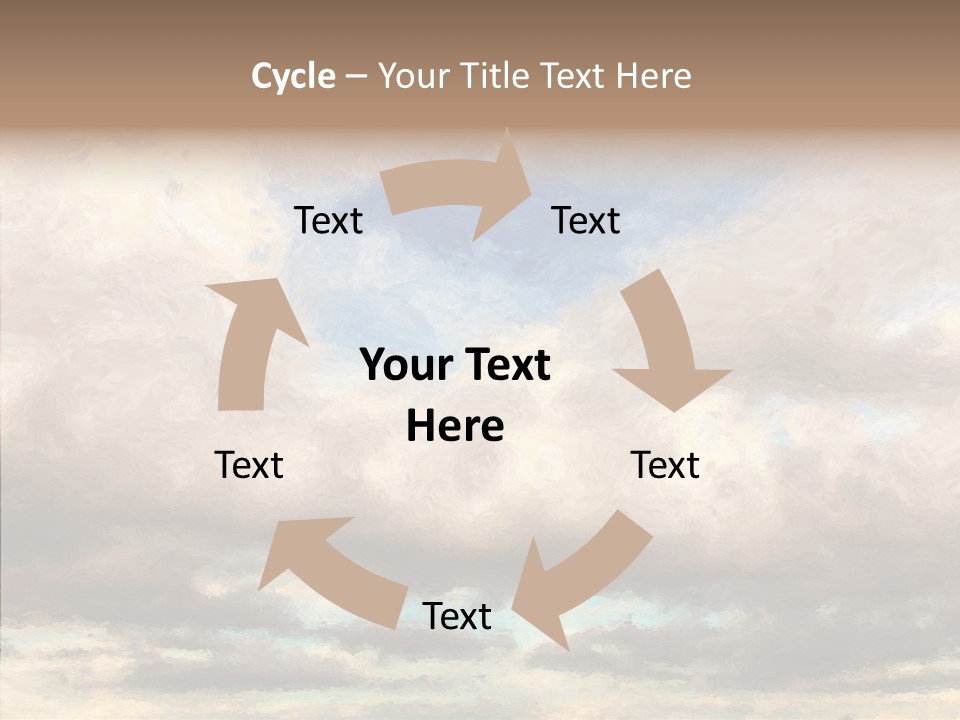 Impressionism Cloudscape Weather PowerPoint Template