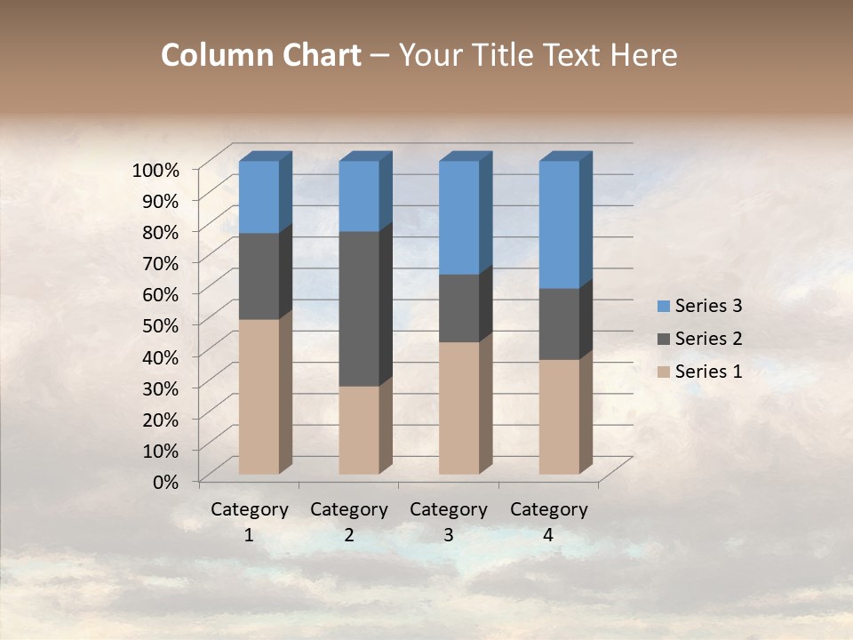 Impressionism Cloudscape Weather PowerPoint Template