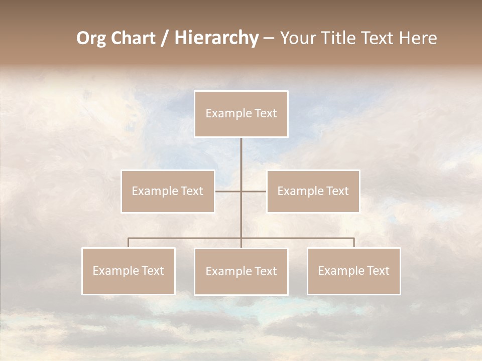 Impressionism Cloudscape Weather PowerPoint Template